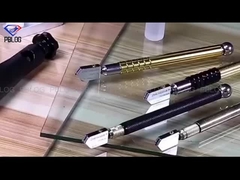 মেটাল ব্ল্যাক হ্যান্ডেল সহ দক্ষ গ্লাস কাটার ডিভাইস পেশাদারদের জন্য উপযুক্ত