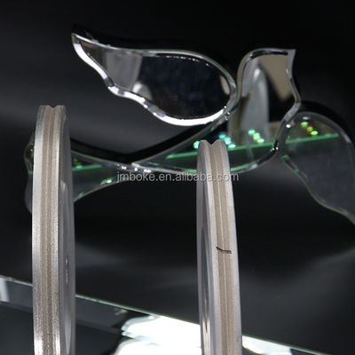 ভি আকৃতি D175 * 4MM গ্লাস প্রান্ত দ্রুত পলিশিং জন্য ডায়মন্ড গ্রিলিং হুইল