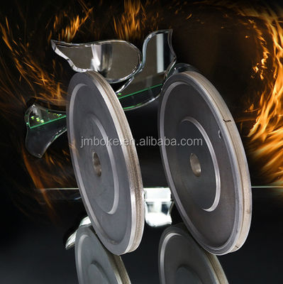 ভি আকৃতি D175 * 4MM গ্লাস প্রান্ত দ্রুত পলিশিং জন্য ডায়মন্ড গ্রিলিং হুইল