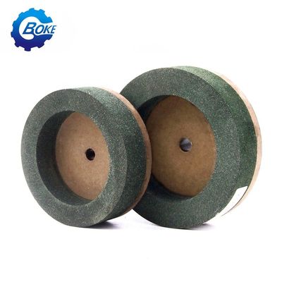 ভাল পারফরম্যান্স সবুজ কাপ আকৃতি 150mm Bk পলিশিং হুইল জন্য edging মেশিন