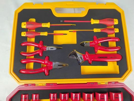 29PCS ইলেকট্রিশিয়ান টুল সেট 1000V VDE ইনসুলেটেড ইলেকট্রিক হ্যান্ড টুল সেট