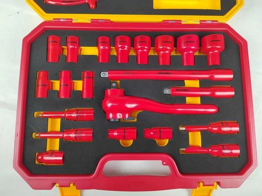 29PCS ইলেকট্রিশিয়ান টুল সেট 1000V VDE ইনসুলেটেড ইলেকট্রিক হ্যান্ড টুল সেট