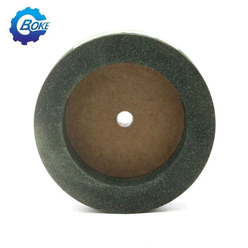 ভাল পারফরম্যান্স সবুজ কাপ আকৃতি 150mm Bk পলিশিং হুইল জন্য edging মেশিন