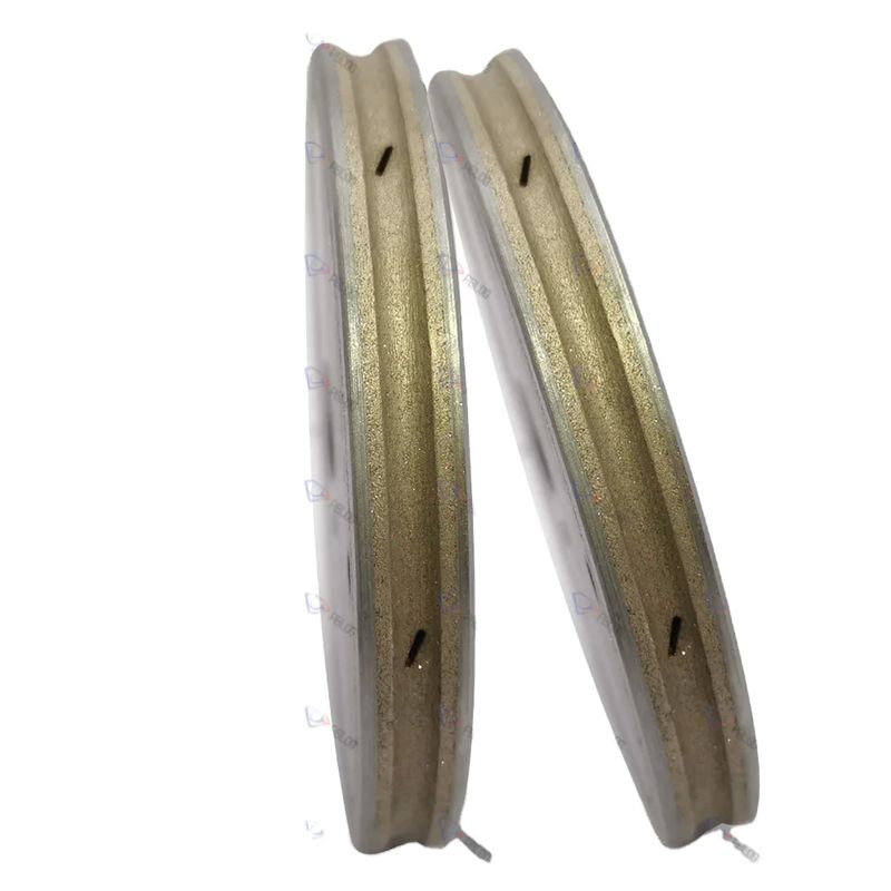 দীর্ঘস্থায়ী কর্মক্ষমতা এবং Grit জন্য 150mm বৃত্তাকার প্রান্ত ডায়মন্ড পলিশিং হুইল 240